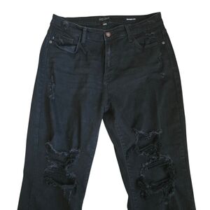 Judy Blue Boyfriend Fit Jeans Women's 13/31 Black Stretch Denim High Rise